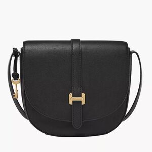 Fossil Emery crossbody bag black leather